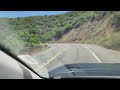 Drive thru Latigo Canyon California, USA.