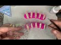 Pink & Glittery & All The Things  Easy Beginner friendly nail art.