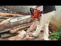 ESITHLL ATK 687 first Start & Cutting at home#automobile #stihl #chainsaw #diy #wood