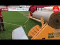 THIS IS HOW SOCCER GRASS IS MADE-NATURAL SOCCER GRASS INSTALLING PROCESS : CULTIVATION TO INSTALLING