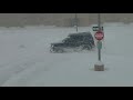 Driving In 2FT Of Snow. Drift City, CO. Group.