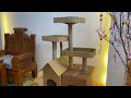 Making a cat house out of cardboard is extremely easy