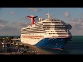 Carnival Glory arrives on windy day in Key West Florida