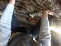 Me Climbing Santa's Escape (5.7 X) at The Gunks (P