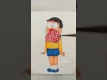 Nobita Mind Refresh💛💯|| Nobita drawing #shorts #doraemon