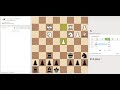 A Cut Short but Great Chess Game