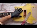 I rebuilt a guitar that had been mysteriously painted and badly modified