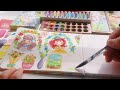 [ Unbox & Test ] Holbein Natsuki | Paint with me | Đập hộp màu Holbein và cọ vẽ mới ~ Cùng vẽ tranh