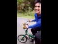 Guy makes a crazy fast motorcycle out of a bike