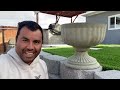 COMO HACER MACETA DE CONCRETO ELEGANTE.       how to made concrete pot in minutes