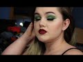 Classic Christmas Color (Red, Green, Gold) Inspired Glam Makeup Tutorial