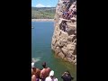 Cliff diving fail