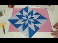 Patchwork tutorial: very very easy and different way to sew a traditional star block🌟🌟🌟🌟