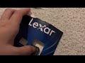 Lexar sd card 128gb unboxing