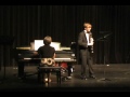 Freshman State Solo Performed at Year End Band Banquet, 5-10-2011