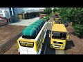 Indian S.R.S Travels Bus Driving Through Narrow Roads | Euro Truck Simulator 2 | Ets2