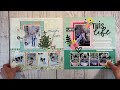 Embellishing Across A Double Page Scrapbook Layout