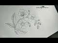Flower Drawing💐Tutorial Step By Step ||  Flower Drawing Tutorial || Doodle🌼 Flowers Easy || 