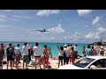 KLM Boeing 747 Landing at Princess Juliana