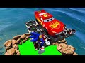 GTA 5 Sonic the Hedgehog Team Jumping Into Toxic Pool (Ragdolls/Euphoria Physics)