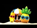 FRUITS DANCING in the SUMMER! 🏖️🍍🌞🏊‍♂️🍹🏝️  Sensory Video with dance music