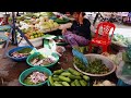 Take a tour around Prek Anh Chanh market | Market street food in Cambodia