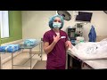 First going in the OR, spreading and opening surgical pack, instruments, and supplies (part 1 of 2)