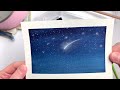 Mini Tutorial - Glow Effect using Watercolor & Pastel! (Super easy)