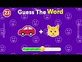 Can you Guess the WORD by Emoji ? 🤔 | Emoji Quiz challenge 2024