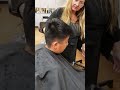 Dec 2021, Thomas Lee is getting hair cut, oklahoma