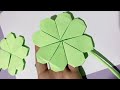 Como hacer un Trébol de papel en origami muy fácil