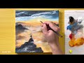 Walk on the Clouds / Acrylic Painting / STEP By STEP #219 / 일출풍경 아크릴화