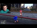 SONIC THE HEDGEHOG marries AMY ROSE MOD (GTA 5 PC Mods Gameplay)