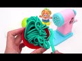Satisfying Video l How to make Rainbow Noddles with Fruits Toys Cutting ASMR