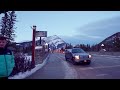 BANFF, Canada - Christmas decorated WORLD FAMOUS town  - 4K HDR Cinematic Walking Tour