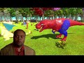 EPIC PUNCH & Dinosaur T-Rex Who Can Survive ? Dinosaurs Fighting in Animal Revolt Battle Simulator