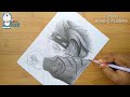 Pencil sketch Drawing of BTS (Kim Namjoon) - step by step  || How to draw a boy