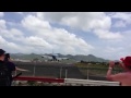 KLM B747-400 landing at SXM