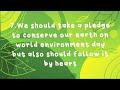 🌱10 Lines about environment day🌏