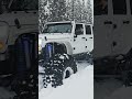 1000hp Jeep Jk with a 632ci big block with nitrous and big tires ripping in the snow. #jeepjk #Jeep