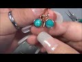 Captured Bead Wire Earrings Tutorial