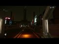 Star Citizen: Area 18 at night by shuttle