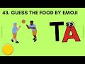 Guess The Food By Emoji | 50 Foods | 10 seconds #guessthefoodbyemoji