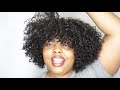 Natural Crochet Curly Hairstyle with Bangs NO leave out! LuluTress Coily 3c//braid pattern + install