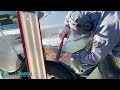 Side swiped trash can...Dent Removal Paintless Dent Repair | Dent Baron Raleigh, NC