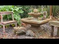 [NO ADS] Cat TV for Cats to Watch 😸 Birds & Squirrels by the fountain 🕊️🐿️ Bird Videos & Cat Games
