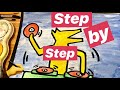 Keith Haring EASY Step by Step Art PROJECT -  DJ Dog for kids #keithharing #mrschuettesart