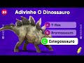 ADIVINHE QUAL É O DINOSSAURO 🦖🌋✅ 32 Perguntas de Conhecimento Geral sobre Dinossauros