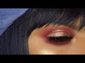 Quick and easy burgandy and gold holiday glam | holiday look