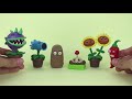 Como hacer Plantas (Plants vs. Zombies) de Plastilina #1